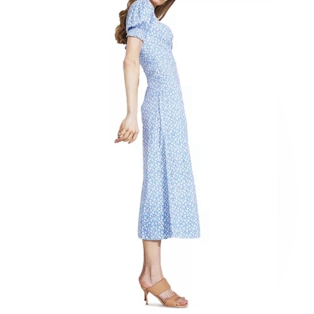 Bardot Light Blue Floral Midi Dress Size S - Picture 3 of 11